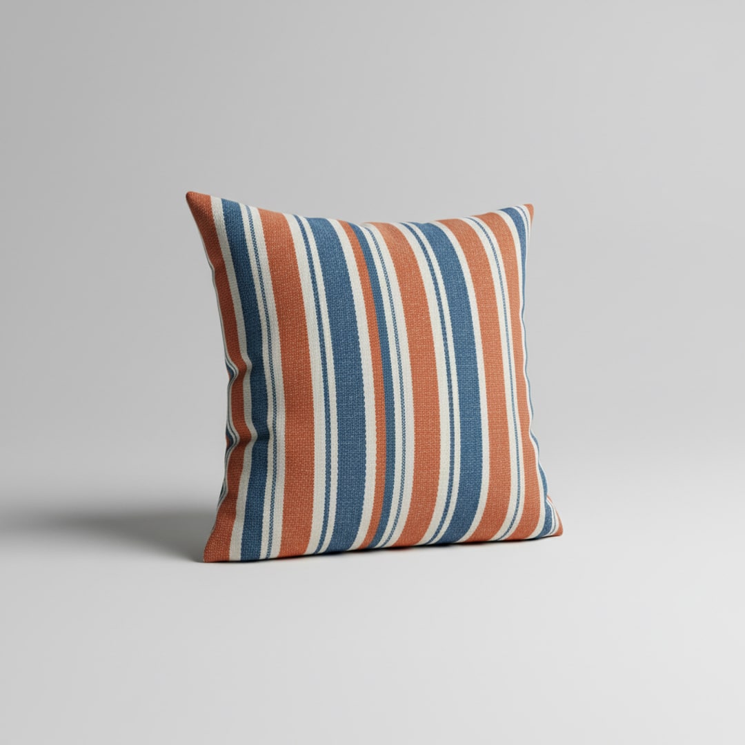 Striped Outdoor Cushion, Water-Resistant