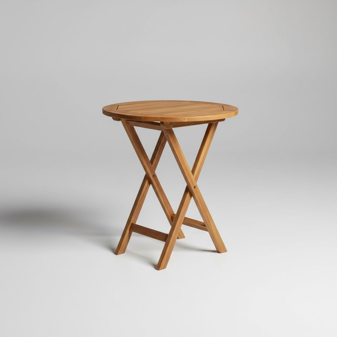 Folding Acacia Side Table